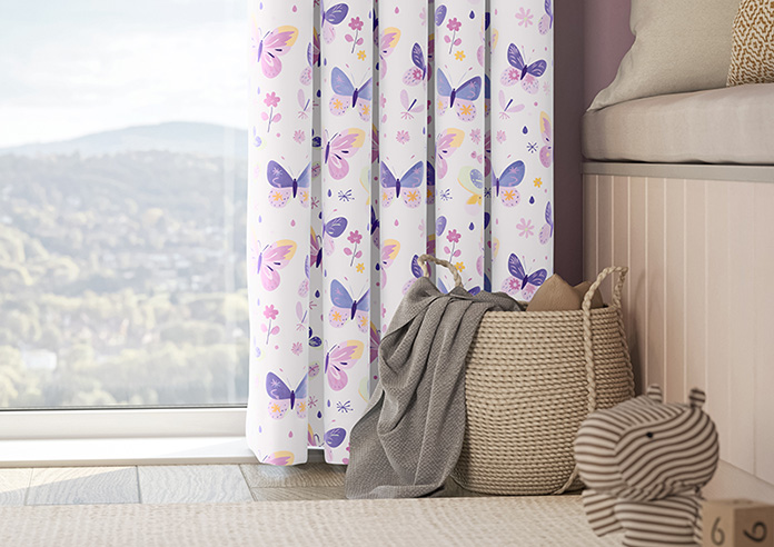 Butterfly Garden, Enchanting Purples - Made to Measure Curtains - Image 5